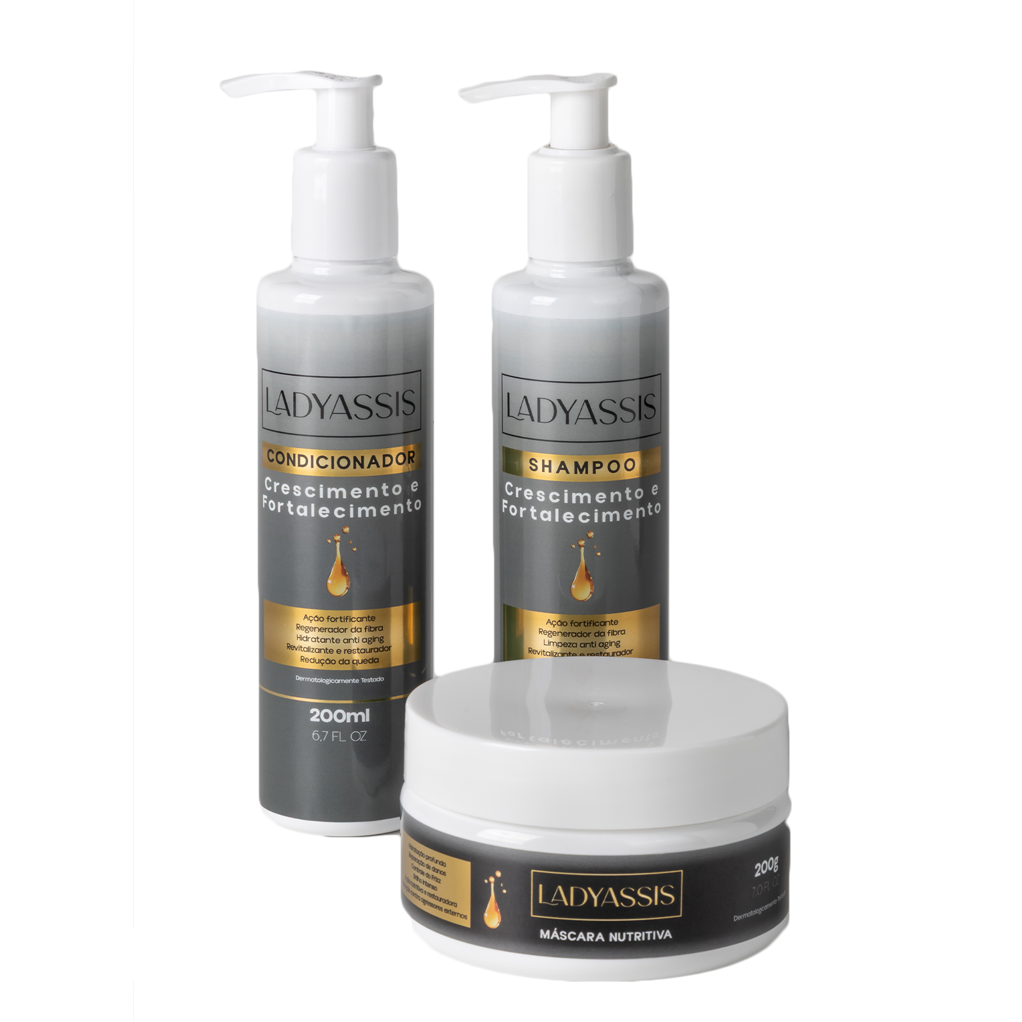 Kit Shampoo + Condicionador + Máscara - LadyAssis