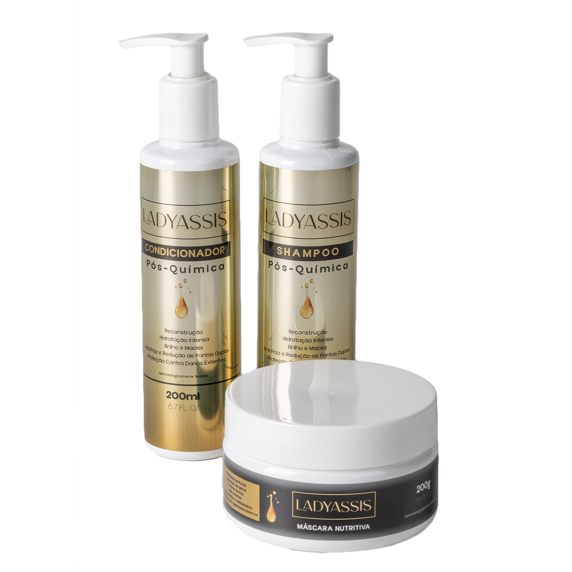 Kit Shampoo + Condicionador Pós-Química + Máscara - LadyAssis